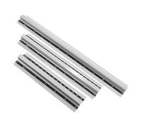 Zerodeko Lot de 3 Règles en Aluminium avec Poignées Surélevées 15 Cm 20 Cm 30 Cm, Outils de Mesure Portables Multifonctions en Cm et Pouces, pour Dessin, Bricolage et Usage Professionnel