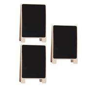 Zerodeko Lot de 3 Tableaux Noirs en Bois Réutilisables à Double Face Support Debout, Faciles à Nettoyer, pour Messages et Mémos Bureau la Maison