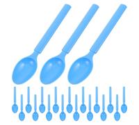 Zerodeko Lot de 30 Cuillères en Silicone Souple Prise Antidérapante et Bords Arrondis, Réutilisables, Ergonomiques, pour Cantines et Environnements Sécurisés