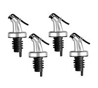 Zerodeko Lot De 4 Becs Verseurs à Huile Vin, Bouchons en PP Et Abs Antirouille, Bouchon Pratique Clapet Rabattable, pour Bouteilles D’Alcool Et Condiments, Usage Domestique Et Professionnel