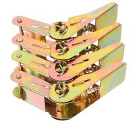 Zerodeko Lot de 4 Boucles à Cliquet Robustes 0,8 Mm D’épaisseur, Attache-sangle à Cliquet pour Fixation Sécurisée, Tendeur de Sangle Compact pour Transport, Camping et Arrimage Extérieur