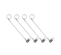 Zerodeko Lot de 4 Câbles de Sécurité en Acier Inoxydable, Sangle de Bimini et Cordon d'attache, Accessoires pour Navigation et Utilisation Marine