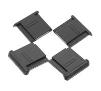 Zerodeko Lot de 4 Capuchons de Protection en Plastique pour Griffe Porte-Accessoire D’Appareil Photo Cache de Fixation Protège la Poussière Débris Accessoire Photo Indispensable