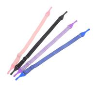 Zerodeko Lot de 4 Cordons Lunettes Réutilisables Clips Ajustables pour Garçon et Filles, pour Activités Extérieures et Randonnée Couleur Aléatoire