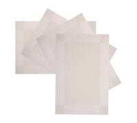 Zerodeko Lot de 4 Coussins Repose-mains pour Manucure en Tissu Tissé Blanc, Tapis de Table Ergonomique pour Nail Art, Tapis Organisateur Portable pour Salons de Beauté et Diy, Facile