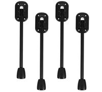 Zerodeko Lot de 4 Pieds de Table Pliables en Fer Robustes Hauteur 200 MM pour Bureau Table à Manger et Meuble d'Appoint Design Compact Économisant L’Espace Ensemble de Jambes en