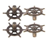 Zerodeko Lot de 4 Poignées de Placard Vintage Boutons de Tiroir Ronds en Bronze Antique, Design Élégant, Faciles à Installer, pour Armoires et Commodes, Décoration Intérieure