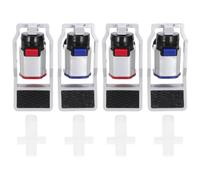 Zerodeko Lot de 4 robinets pour fontaine à eau - Robinet de rechange en plastique pour distributeur de boissons - à bec poussoir pour fontaines à eau ou carafes - Anti-fuites et anti-gouttes
