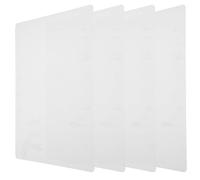 Zerodeko Lot de 4 Tapis de Table en Silicone Rectangulaires Antidérapants et Isolants Thermiques, Pliables et Économes en Espace, Maison et L'hôtel
