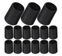 Zerodeko Lot de 48 Clips en Plastique Noir pour Étagères Métalliques et Tubes Bambou Ø22 MM Fixations Robustes Réglables pour Supports de Rangement Voyage et Maison