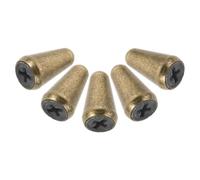 Zerodeko Lot de 5 Capuchons de Commutateur en Laiton pour Guitare Électrique Embouts de Sélecteur 3/5 Positions Marron Foncé Accessoires de Remplacement pour Bras Pièces Détachées