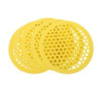 Zerodeko Lot de 5 Îles Flottantes en Mousse Eva Jaune pour Abeilles Pollinisateurs, Résistant aux UV, Hydratation, pour Fontaine Extérieure
