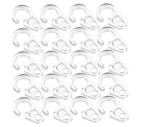Zerodeko Lot de 50 Crochets De Renfort pour Rideaux Connecteurs en Plastique Crochets Métalliques Robustes Crochets De Rassemblement pour Rideaux Crochets D'Embrasses pour Rideaux
