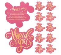 Zerodeko Lot de 50 Mini-cartes de Remerciement en Papier Design Unique et Impression Recto Verso Charmante pour Mariage et Divers Emballages