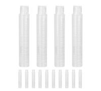 Zerodeko Lot de 50 Porte-Craies Transparents en Plastique Pince Rotative Stable Couvre-Craie Réutilisable pour École et Enseignants Aide à la Prise en Main Propre Craie pour Tableau