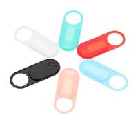 Zerodeko Lot de 6 Caches Webcam en Abs pour Ordinateur Portable et Tablette, Protection Vie Privée Glissière Décorative et Facile à Utiliser