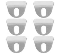 Zerodeko Lot de 6 clips de fixation pour vitre de porte de poêle à bois, | Support résistant à la chaleur de 0,22 pouce, accessoire pour l'entretien des poêles à bois et à granulés