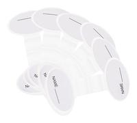 Zerodeko Lot de 6 Étiquettes Nominatives en Polypropylène pour Identification de Stéthoscope, Format Compact Léger, Couleur Neutre, Accessoires Pratiques pour Usage Médical et Remplacement