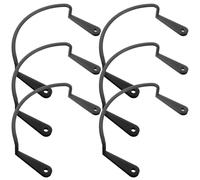 Zerodeko Lot de 6 Fixateurs de Poche de Billard en Plastique Noir pour Table de Billard, Support Facile à Installer, Usage Polyvalent, pour Clubs et Lieux de Divertissement