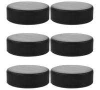 Zerodeko Lot de 6 Palets de Hockey en Mousse PU Résistante Palets d'Entraînement pour Hockey sur Glace Taille Réglementaire Légers et Solide pour Usage Intérieur et Extérieur Matériel