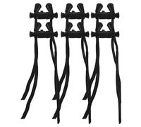 Zerodeko Lot De 6 Sangles Réglables En Polyester Pince En Plastique Pour Cordon D'oreiller Cervical, Cordon De Fixation Confortable Pour Oreiller De Voyage, Bureau Et Usage Quotidien