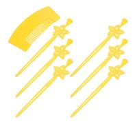 Zerodeko Lot de 7 Bâtonnets à Cheveux Japonerie Traditionnels pour Kimono Épingles à Cheveux Asiatiques Légères en Matériaux Doux Accessoires Coiffure Cosplay et Festivals Pinces Kimono