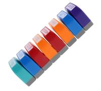 Zerodeko Lot de 8 Set de Tampons D'enseignant Colorés pour Notation en Classe Tampons D'évaluation en Espagnol pour Garçon et Filles Fournitures Scolaires Polyvalentes pour Enseignants