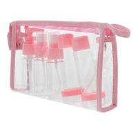 Zerodeko Lot de Flacons D’échantillon, Contenants de Lotion en PP Rose, Portables, pour Voyage et Déplacement Professionnel, Rangement et Distribution de Lotion