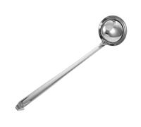 Zerodeko Louche à Soupe Inox avec Crochet Cuillère de Cuisine Profonde à Long Manche Ustensile Multifonction pour Soupe Porridge Pot Chaud Usage Professionnel et Domestique