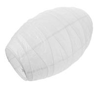 Zerodeko Luminaire Boule Japonaise en Papier Pliable Blanc, Abat-jour Ovale Élégant en Papier et Métal, pour Festivals et Décoration Intérieure Chaleureuse