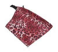 Zerodeko Manchon de Postiche Réglable Rouge en Polyester Cordon de Serrage, Confortable et Respirant pour Femmes, pour Bureau et Matins Chargés