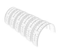 Zerodeko Mapping Sourcils Règle Souple en Pvc 6pcs pour Maquillage Sourcils Précis, Outil Réutilisable Marquage Clair pour Mise Symétrique à Domicile
