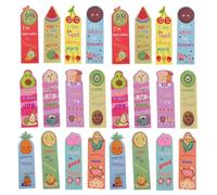 Zerodeko Marque-Pages Parfumés à Motifs de Fruits en Lot de 36, Petite Taille, pour Adolescents Amateurs de Lecture et Étudiants