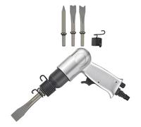 Zerodeko Marteau Burin Pneumatique à Percussion 150 Type en Alliage D’aluminium Réglage Pression D’air, Ensemble D’outils pour Métallurgie, Mécanique Automobile et Travaux de Découpage,