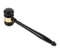 Zerodeko Marteau de Juge Portatif en Bois Massif, Marteau de Vente aux Enchères Léger, Maillet Pratique pour Avocat et Tribunal, Accessoire de Bureau Judiciaire, Outil de Jugement Bois