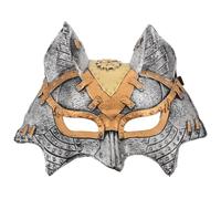 Zerodeko Masque de Renard Mécanique PU pour Carnaval Fête Halloween | Demi Visage Steampunk, Léger et Respirant, Ajustement Sûr, pour Adultes, Bal Masqué et Cosplay