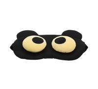 Zerodeko Masque Oculaire Portable Cache-œil Noir en Polyester pour Sommeil | Occultant, Forme Confortable, Usage à Domicile en Avion Long-courrier, pour Personnes Sensibles la Lumière