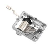 Zerodeko Mécanisme de Boîte à Musique Manivelle pour DIY Remplaçable Fonctionnement Silencieux Musique Relaxante pour Adultes