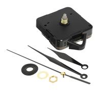 Zerodeko Mécanisme d'Horloge Silencieux DIY à Couple Élevé Kit Complet de Mouvement d'Horloge Murale Aiguilles Noires Tête en Plastique Dorée Réparation et Remplacement pour Horloge