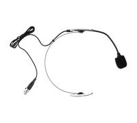 Zerodeko Microphone à Oreillette Noir Amplificateur Vocal Intégré et Connexion Filaire Stable, Microphone Tête pour Performances Scéniques et Grandes Présentations