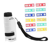 Zerodeko Microscope Portable Garçon Fille Kit Éducatif de Science avec Lames et Optiques HD pour Apprentissage Plein Air et Exploration Scientifique