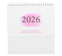 Zerodeko Mini Calendrier de Bureau à Feuillets, Papier, Juillet 2025 | Format Compact pour Table, Style Minimaliste Élégant, Planification sur Dix-huit Mois, Usage Maison et Accueil