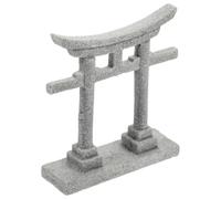 Zerodeko Mini Porte Torii en Pierre pour Décoration Aquarium, Modèle Créatif et Unique Toucher Confortable, pour Artisanat de Jardin et Décor Naturel