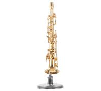 Zerodeko Miniature de Saxophone en Cuivre Décorative Aspect Réaliste et Résistance aux Chocs, Accessoire pour Décoration de Maison Miniature ou Bureau