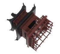 Zerodeko Miniature Pavilion Model for Fish Tank Landscape Compact Ancient Chinese Architecture Ornament for Bonsai Garden and Terrarium Decor