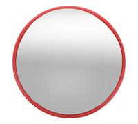 Zerodeko Miroir convexe pour angles morts, incassable, grand angle de vision à 230°, idéal pour les allées, intersections, entrepôts, routes et grandes surfaces, intérieur et extérieur, orange.