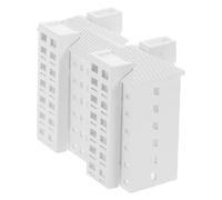 Zerodeko Modèle de Bâtiment en Plastique Blanc pour Table de Sable, Outil Éducatif Solide, Maquette Réaliste pour Écoles et Institutions de Formation