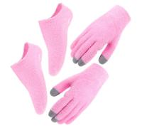 Zerodeko Moufles Hydratants pour Femmes en Tissu Doux, Apaisant la Peau Rugueuse, Chaussettes Hydratantes Nuit, Usage Quotidien la Maison Extérieur