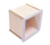 Zerodeko Moule à Décorer Carré à Faire Soi-Même Époxy 1 Set Silicone Cube avec Cadre Bois Fixe 10.5 x 10.5 x 8.5 cm pour Artisans et Décoration de la Maison