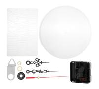 Zerodeko Moule à Horloge en Silicone Petit Format, sans Chiffres, Forme Ronde, pour DIY Artisanat Mural, avec Chiffres Romains et Mécanisme D’Horloge, Moule Réutilisable Multi-usages